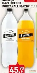 SARIYER GAZLI İÇECEK PORTAKAL GAZOZ 2,5 L fiyat ve kampanya bilgisi